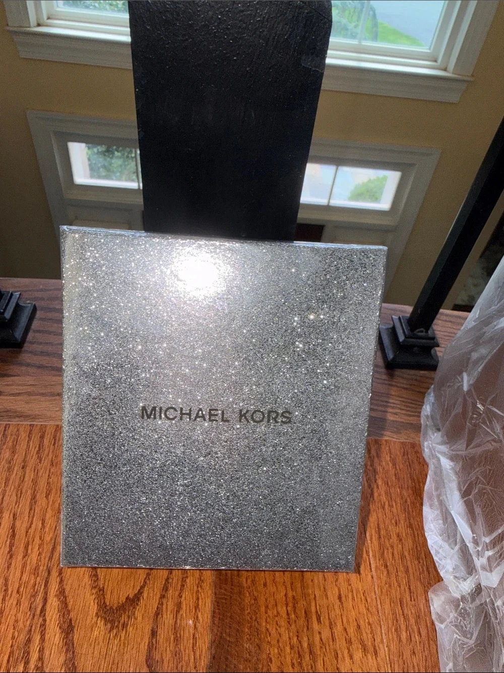 Michael Kors Brown Plush Rabbit Fur bag charm Black Nose nib